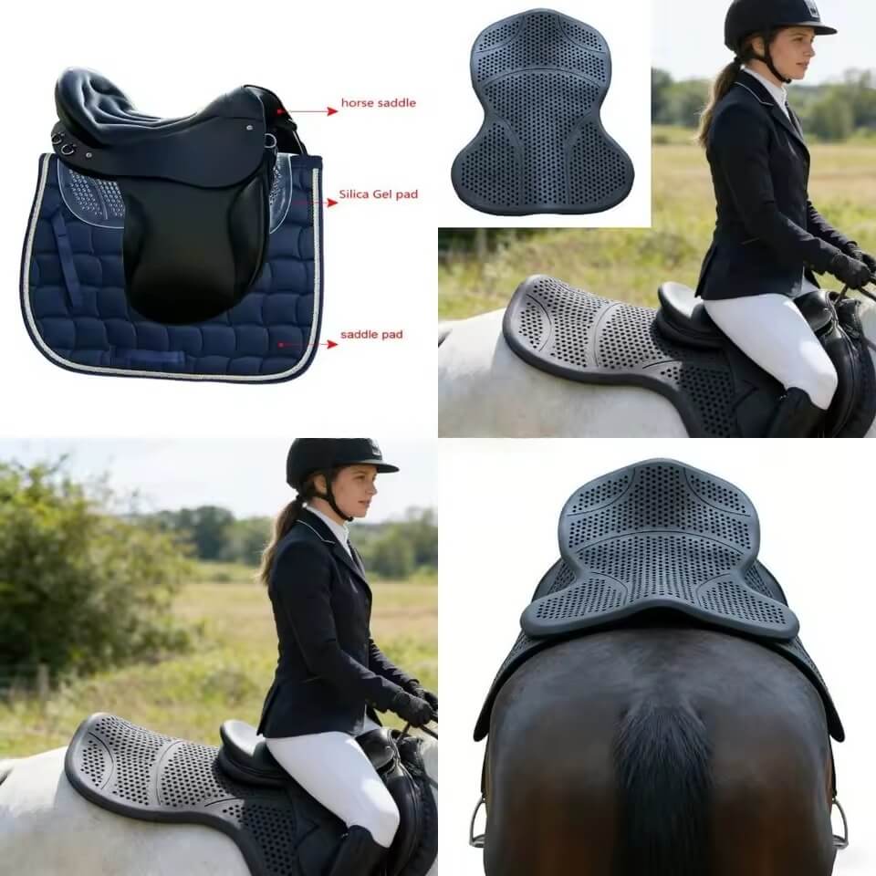 Shock Absorbing Horse Pad – Comfortable Non-Slip Saddle Cushion - Youshaelia